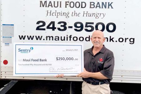 Sentry donates $250K to food bank